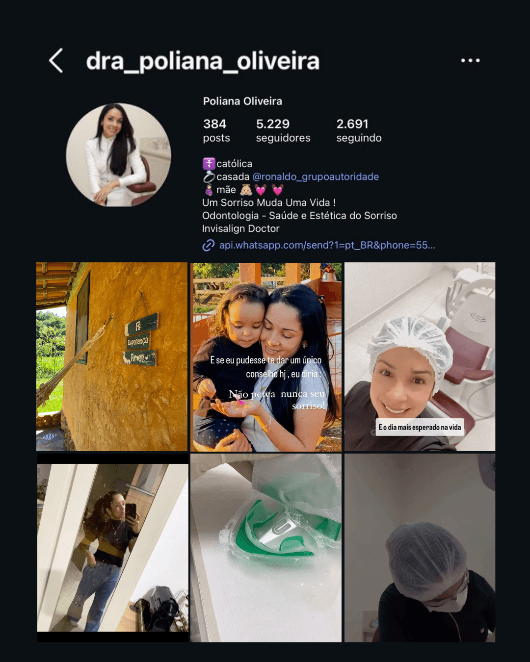 Perfil de Instagram sem estratégia visual